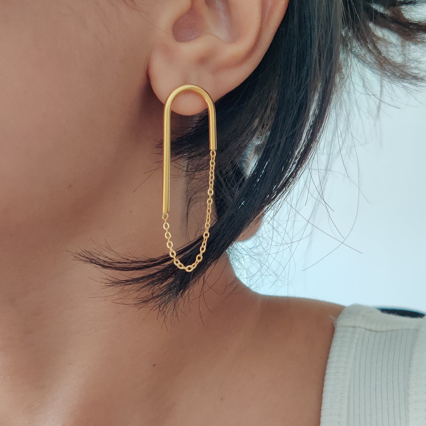 U Chain Earrings