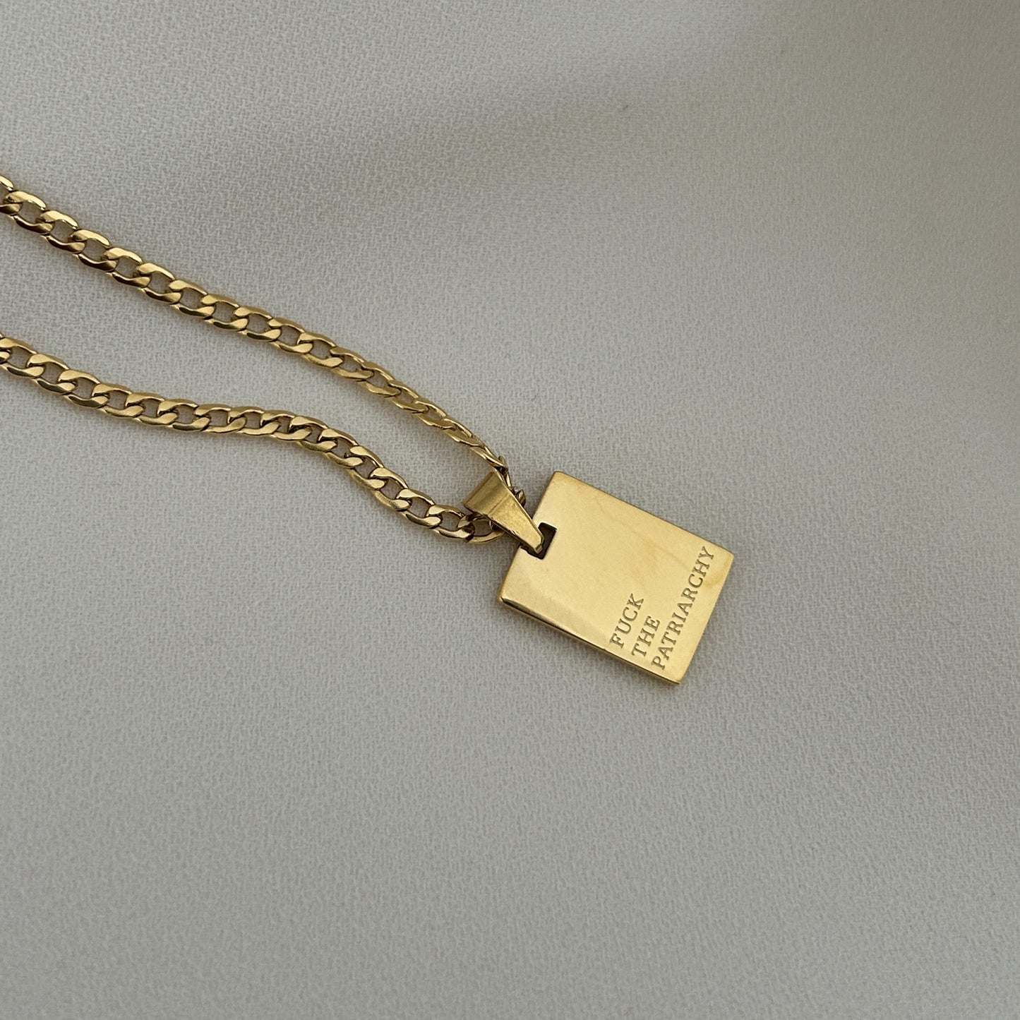 Fuck The Patriarchy Necklace