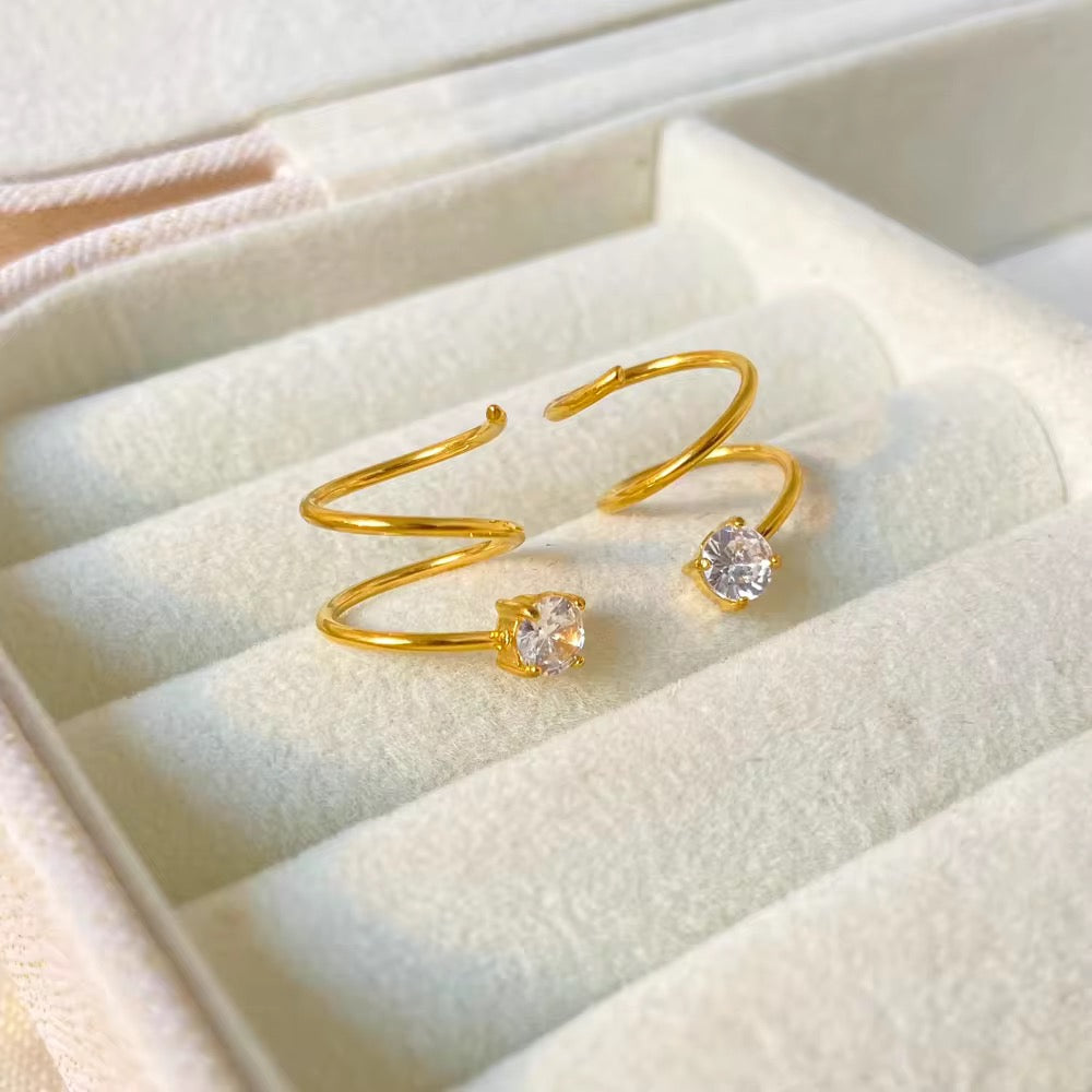 Double Twist Earrings