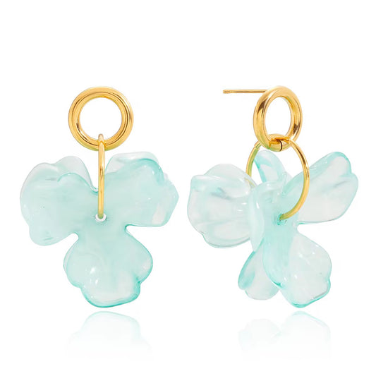 Blue Statement Earrings