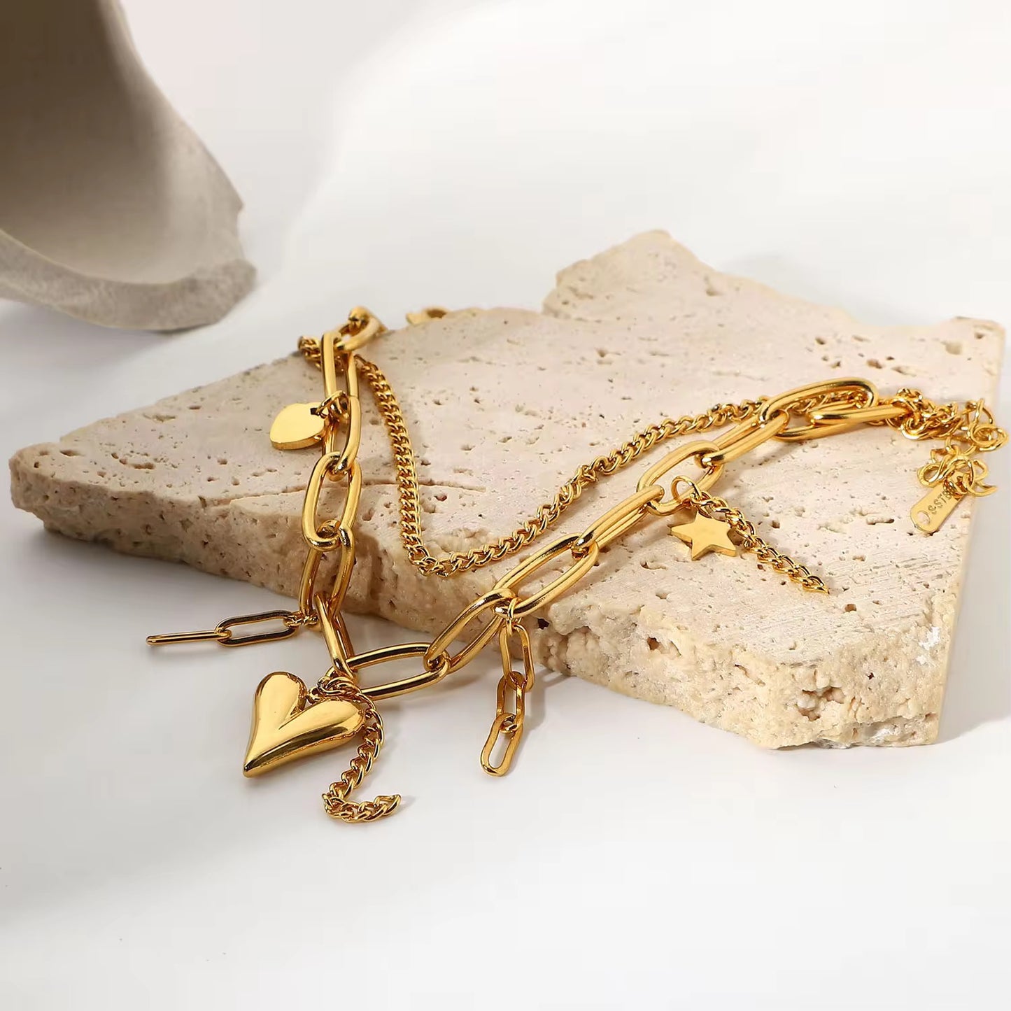 Elongated Heart Bracelet