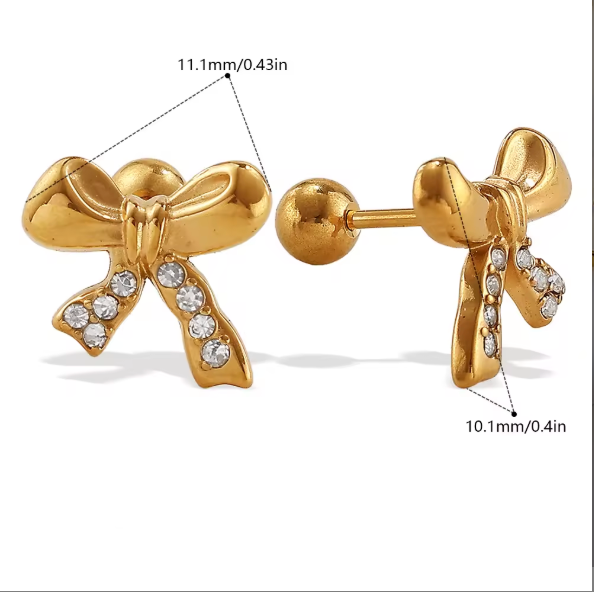 Bow Ball Back Studs