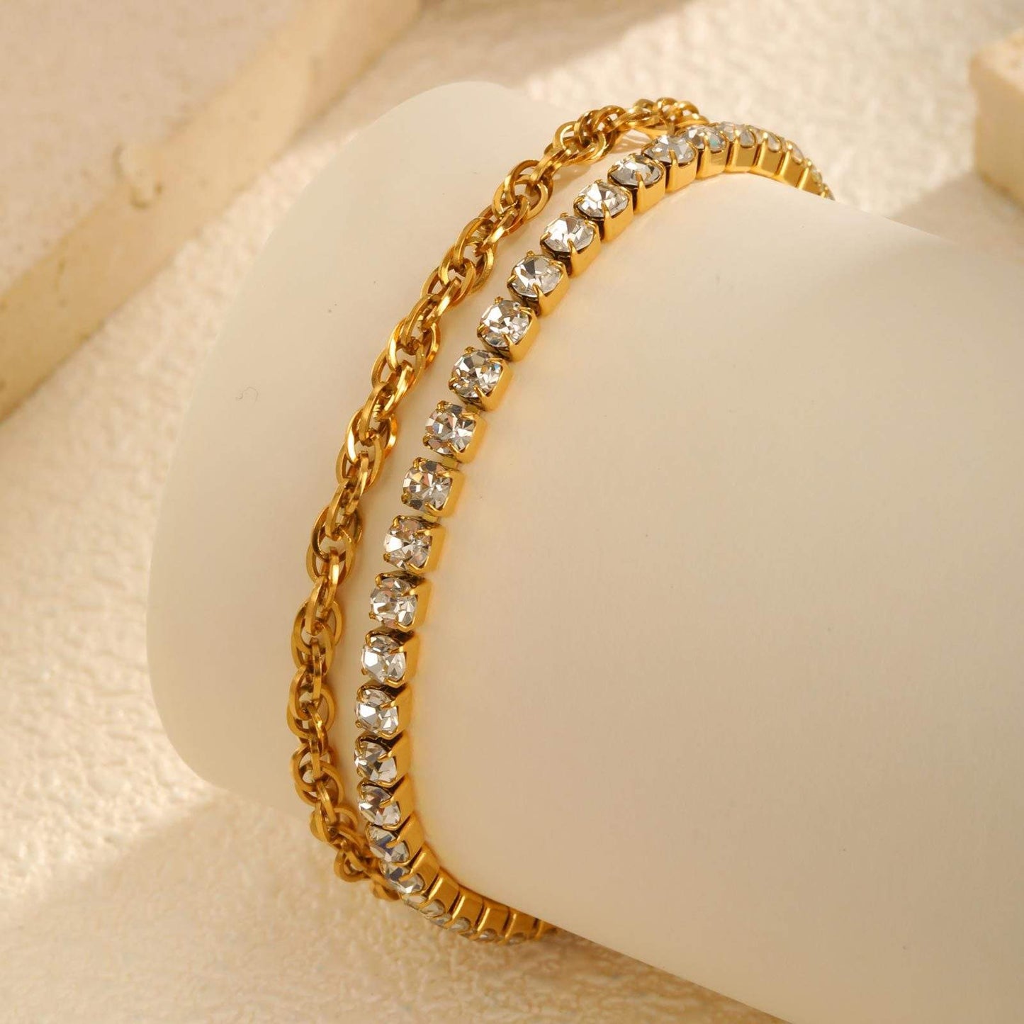 Layered Tennis Bracelet