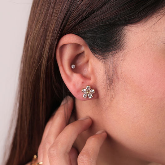 Flower Ballback Studs