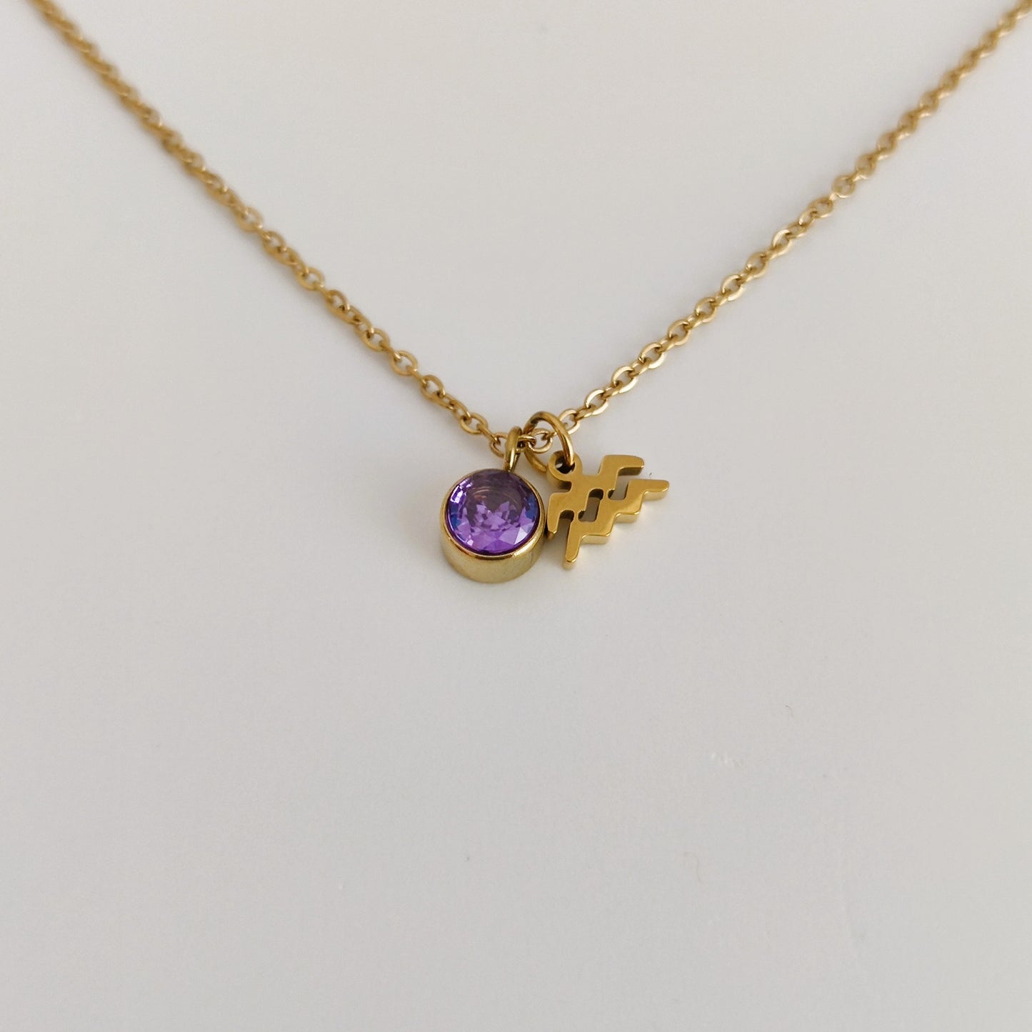 Zodiac Birthstone Necklace