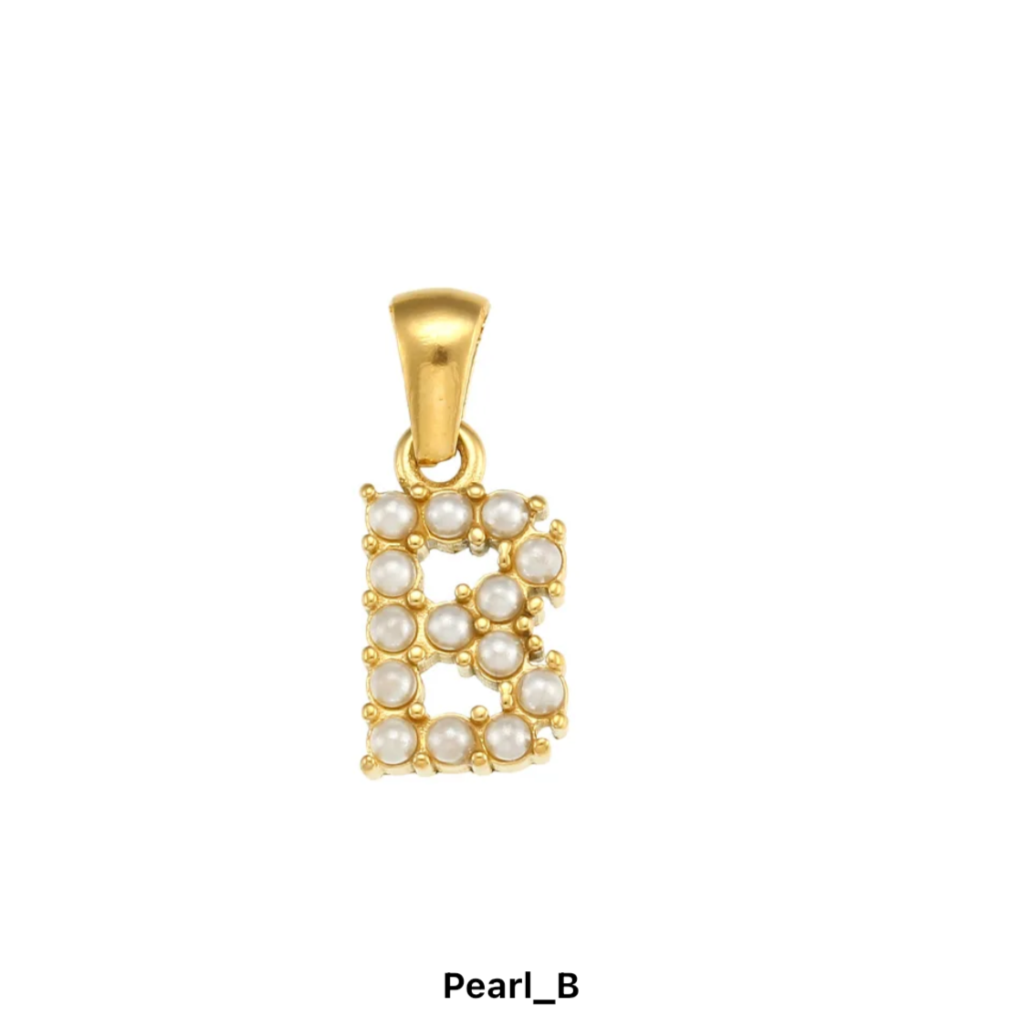 Pearl Alphabet Charm