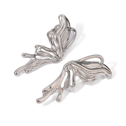 Silver Wings Earrings