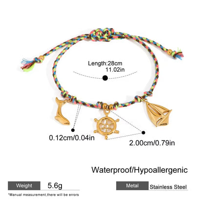 Rope Charm Bracelet