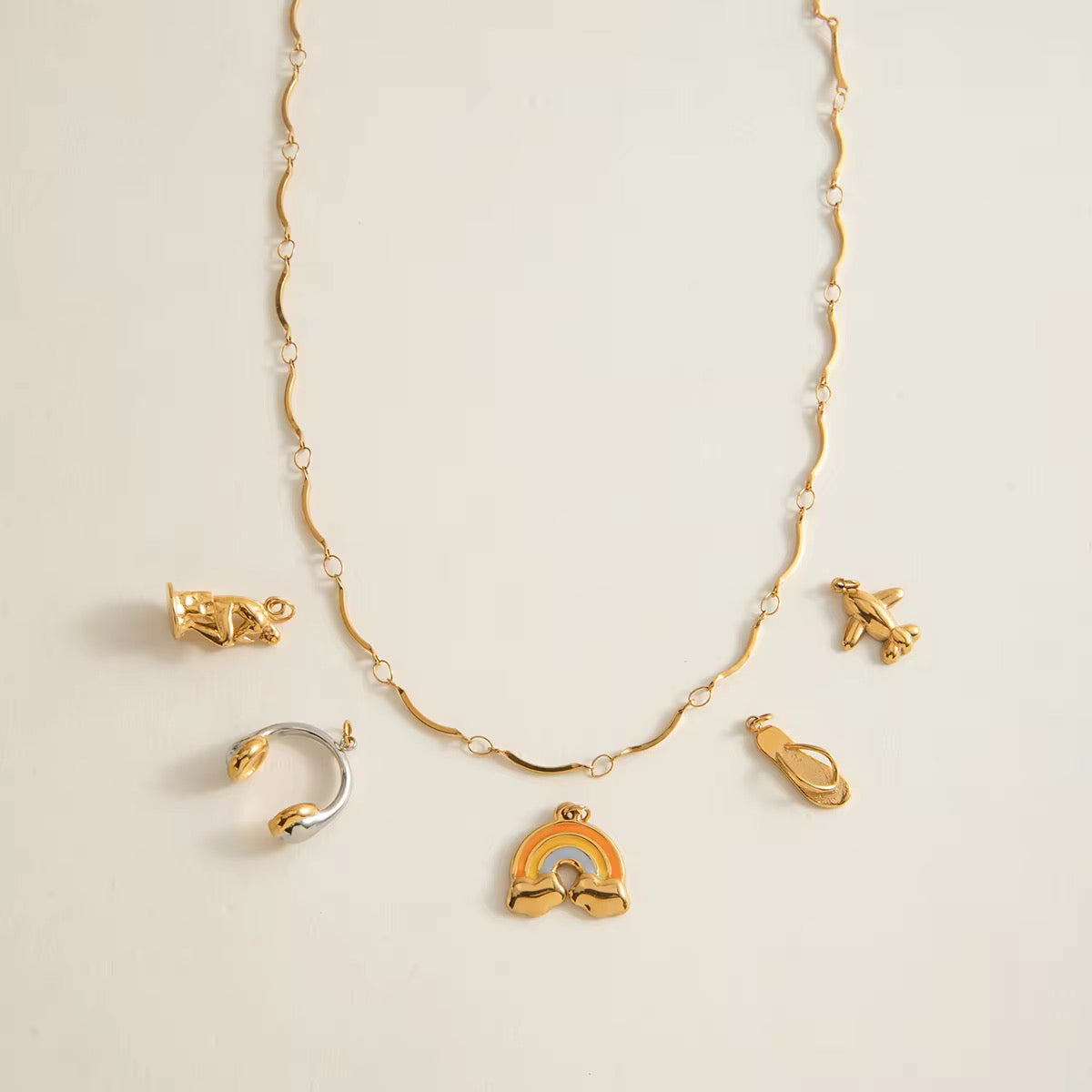 Sleek Multi Charm Chain