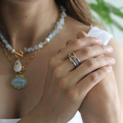 Multilayer Blue Ring