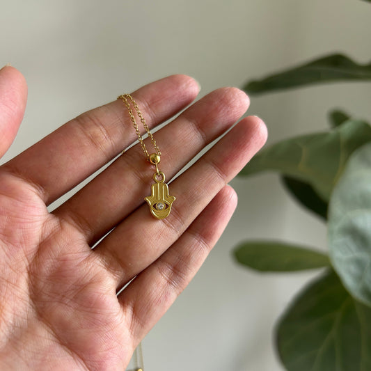 Hamsa Needle Charm