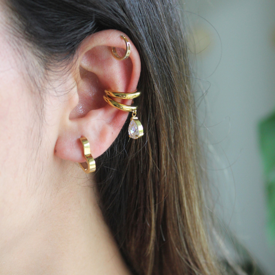 Double Teardrop Earcuff