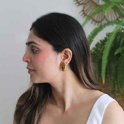 Tiger Eye Studs