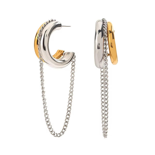 Mixed Chain Earrings