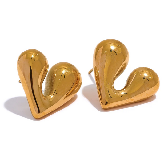 Broken Heart Studs