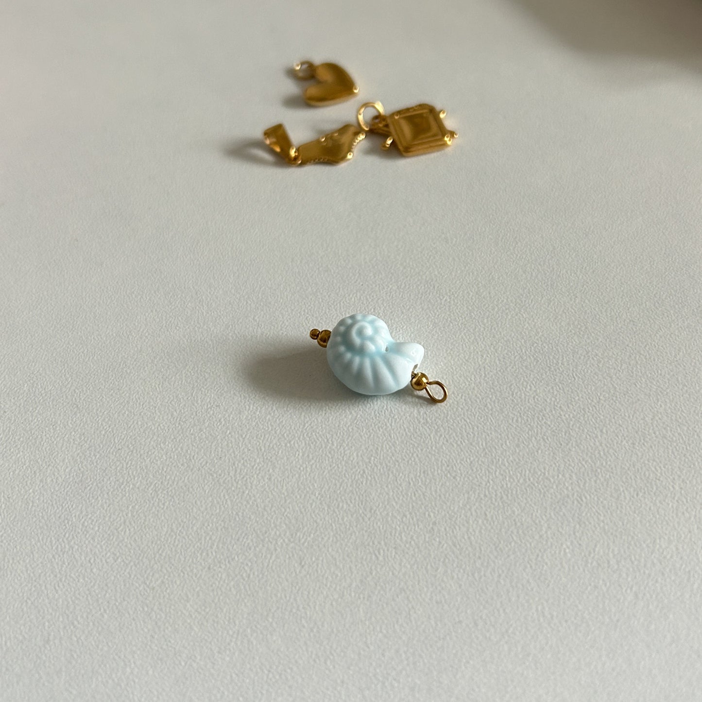 Blue Ammonite Charm