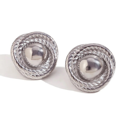 Button Studs-Silver