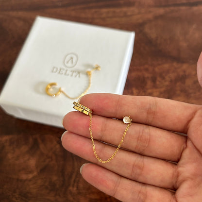 Shine Stud-Earcuff