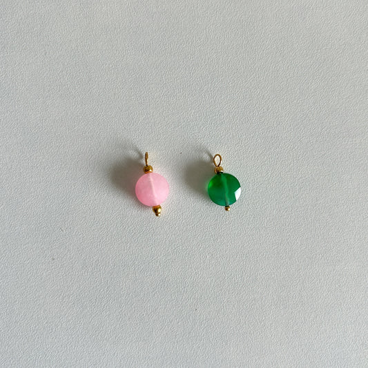 Round Stone Charm