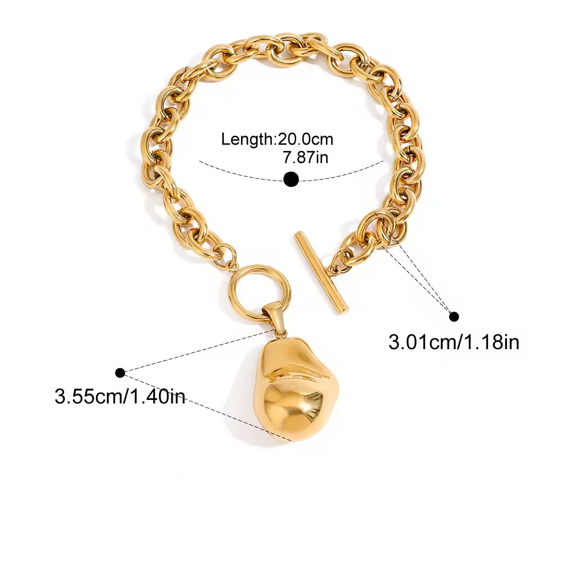 Toggle Nugget Bracelet
