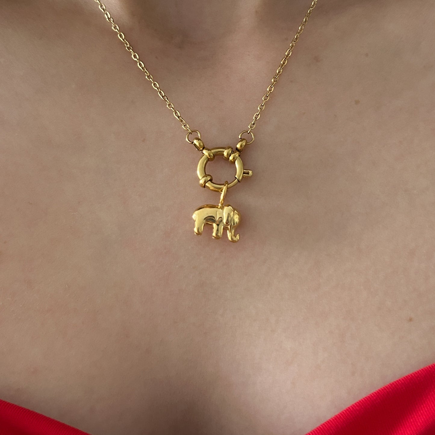 Gold Elephant Charm