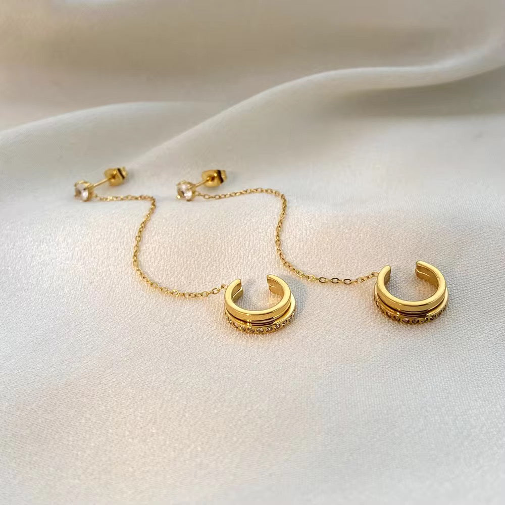 Shine Stud-Earcuff