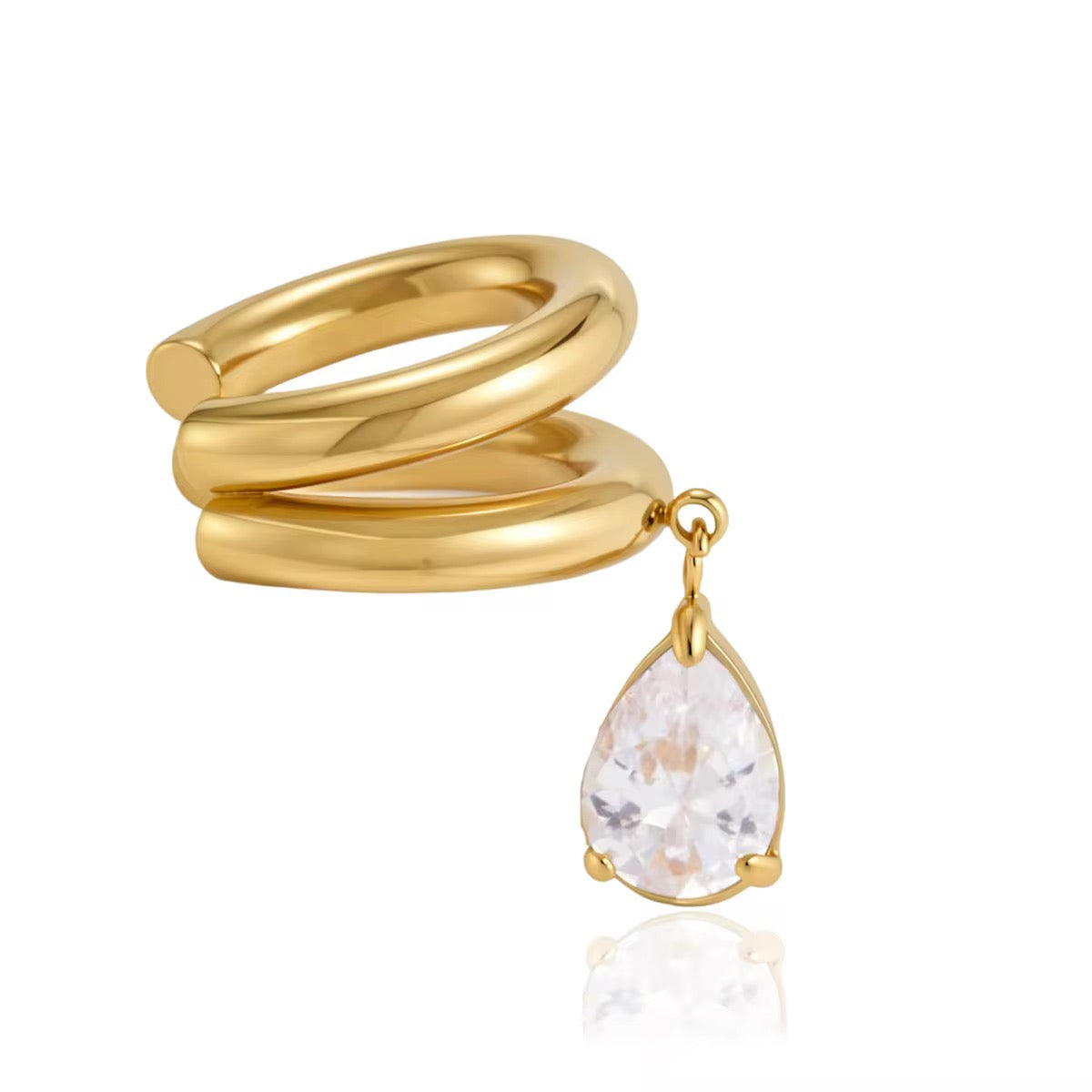 Double Teardrop Earcuff