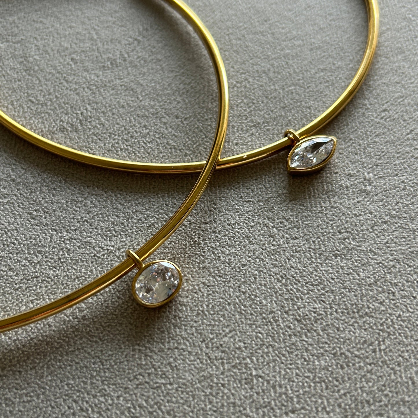 Bezel Collar Necklace