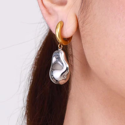 Baroque Steel Earrings