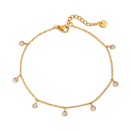 Dainty Diamonds Anklet