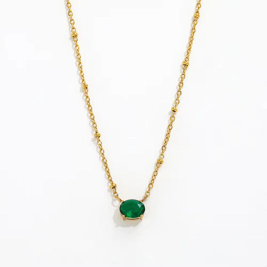 Oval Emerald Chain