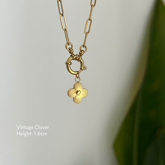 Vintage Clover Charm