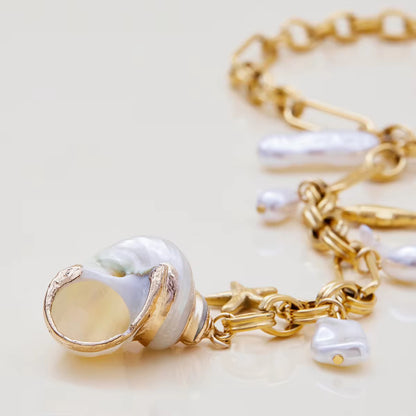 Shell Lariat Necklace