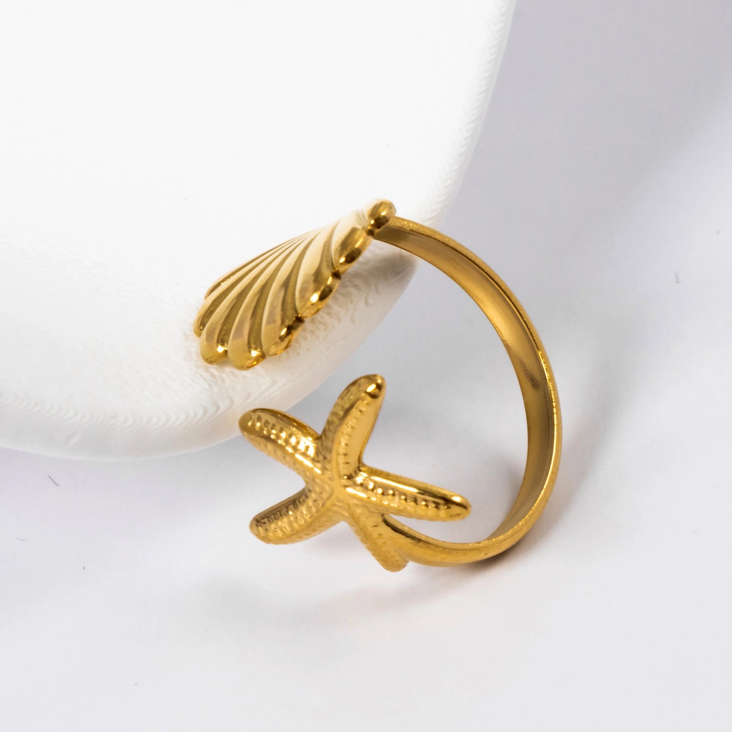 Starfish Shell Ring