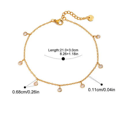 Dainty Diamonds Anklet