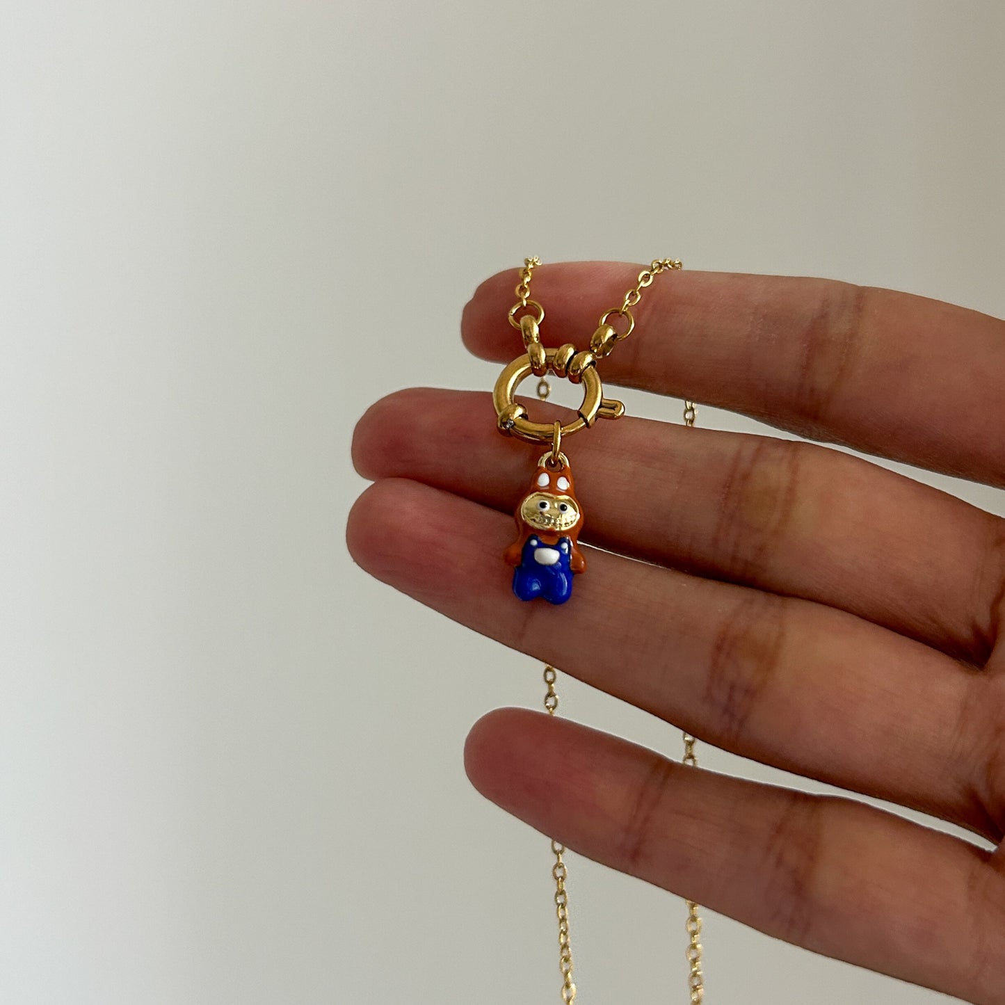 Labubu necklace charm