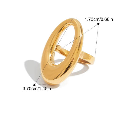 Bold Hollow Ring-Size 7