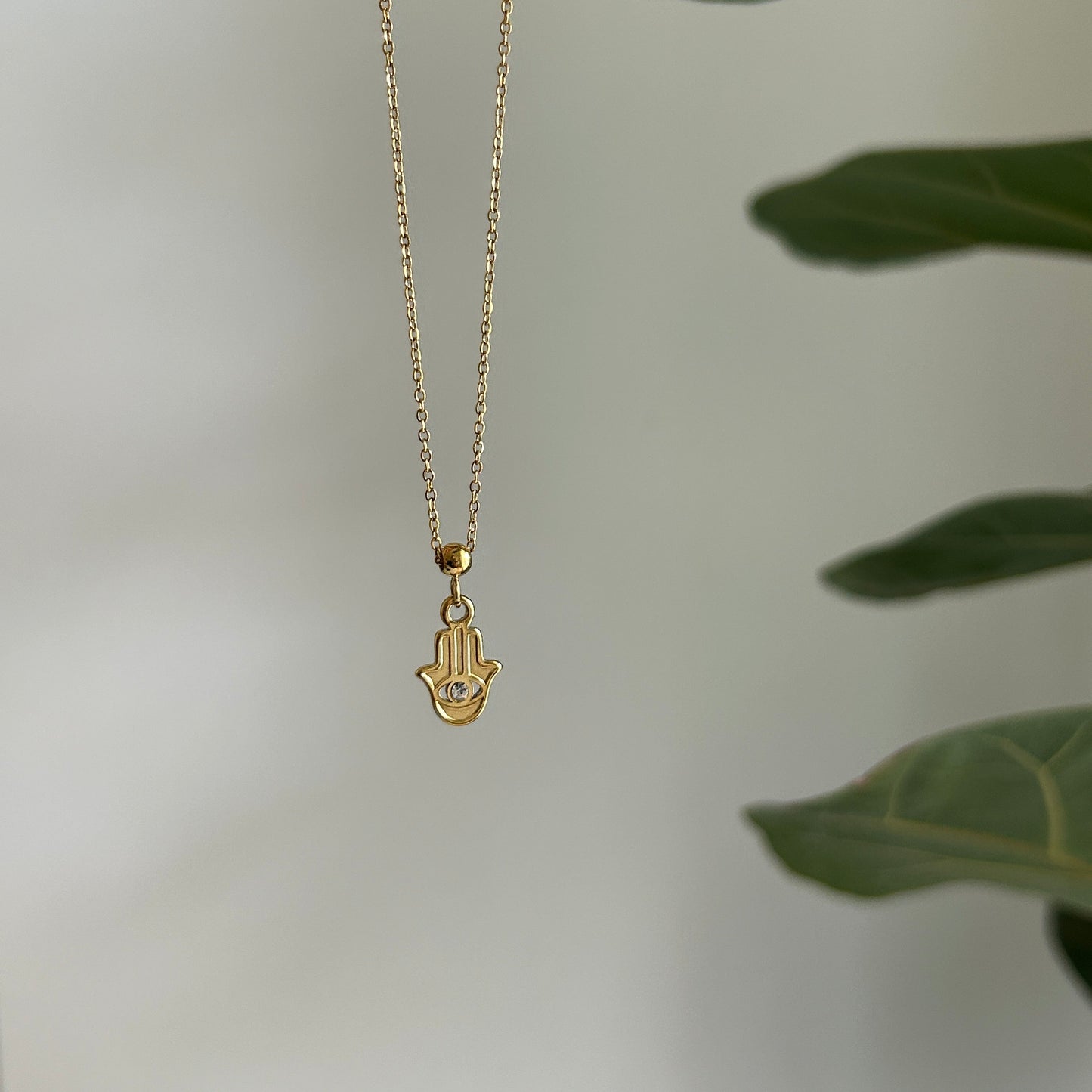 Hamsa Needle Charm