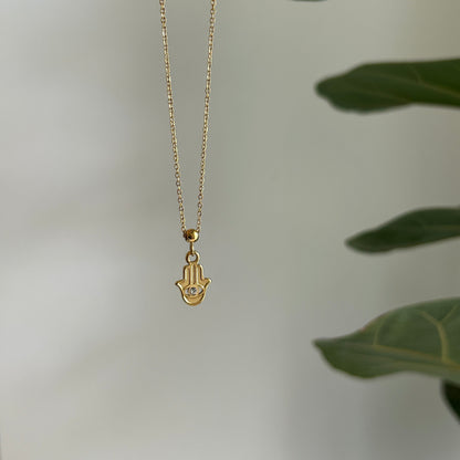 Hamsa Needle Charm