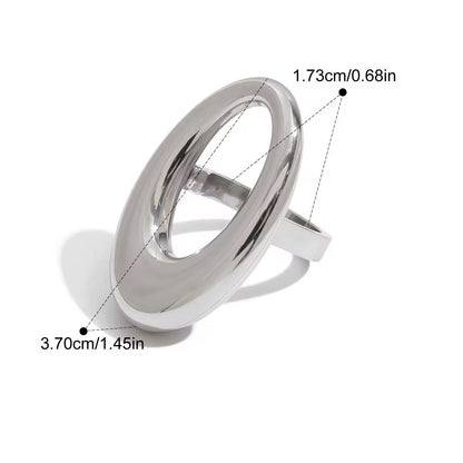 Bold Hollow Ring-Size 7
