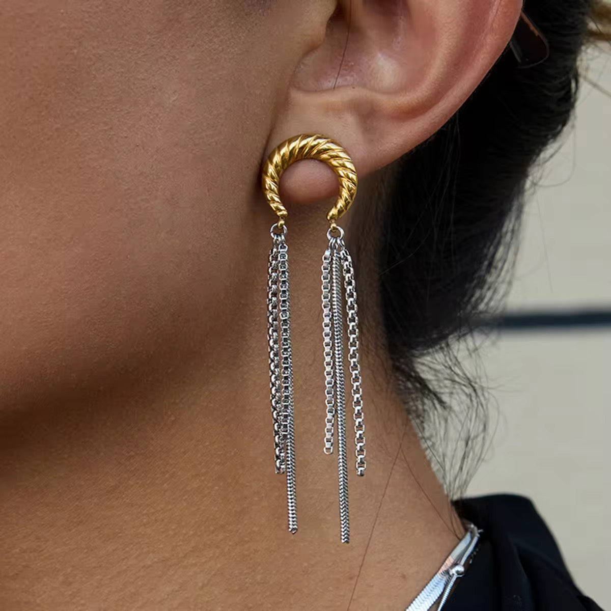Dual Crescent Studs
