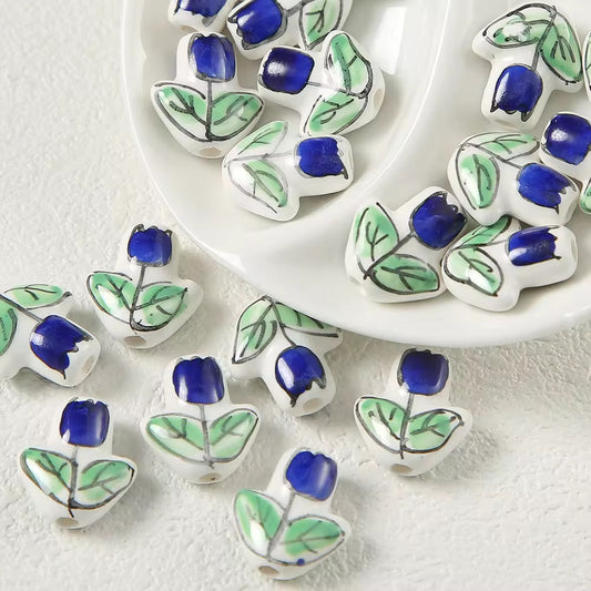 Blue Tulip Charm