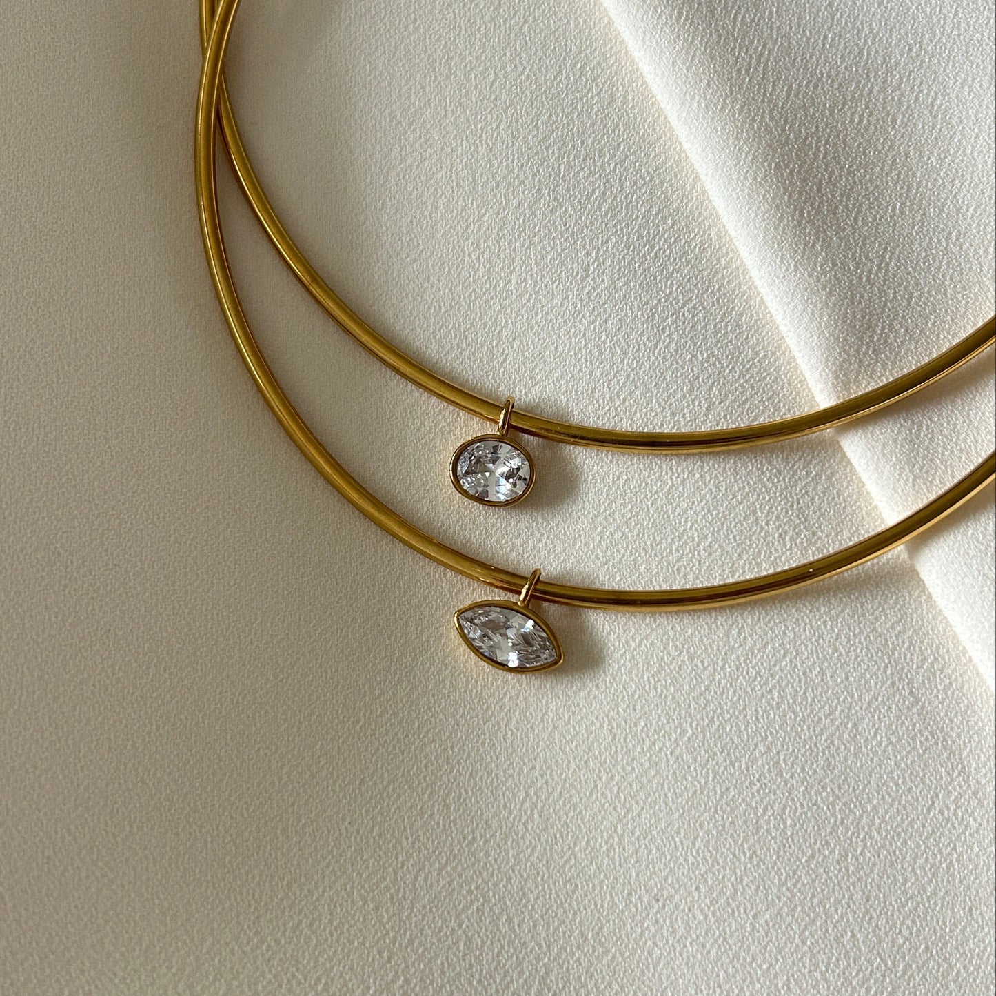 Bezel Collar Necklace