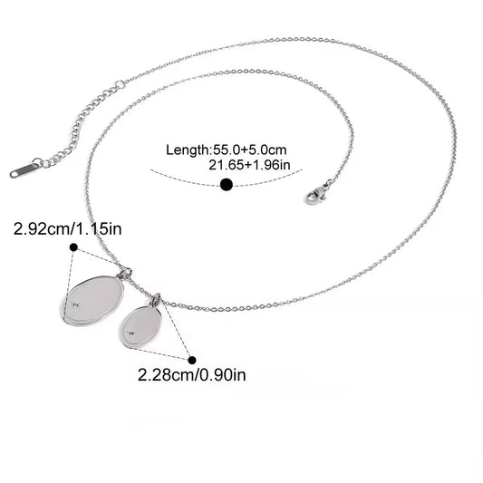 Men's Double Pendant Chain