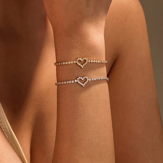 Heart Zircon Bracelet