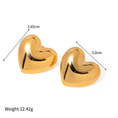 Mega Heart Studs