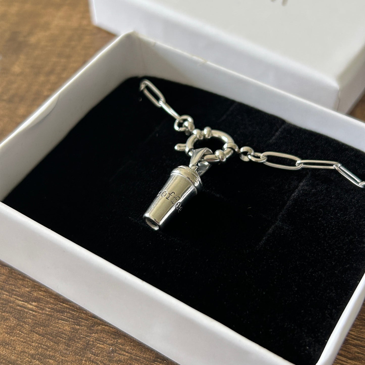 Silver Coffee Tumbler