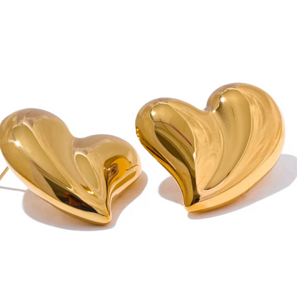 Bold Heart Studs