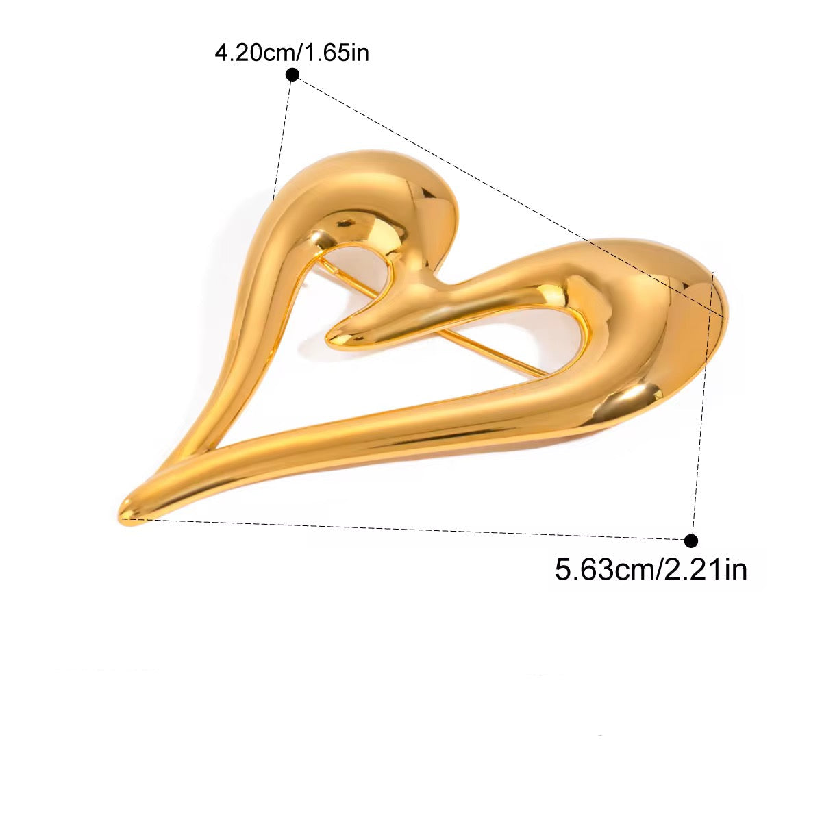 Heart Brooch