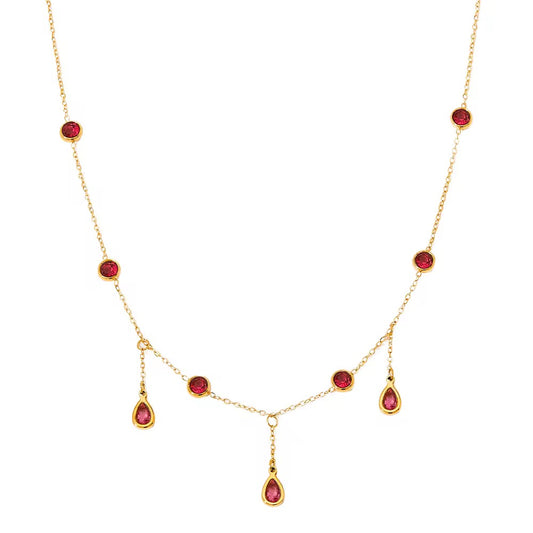 Ruby Drops Chain